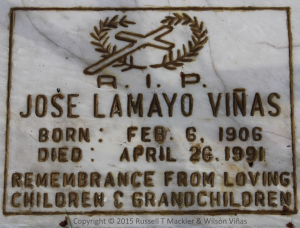 Jose Lamayo Vinas - Grave